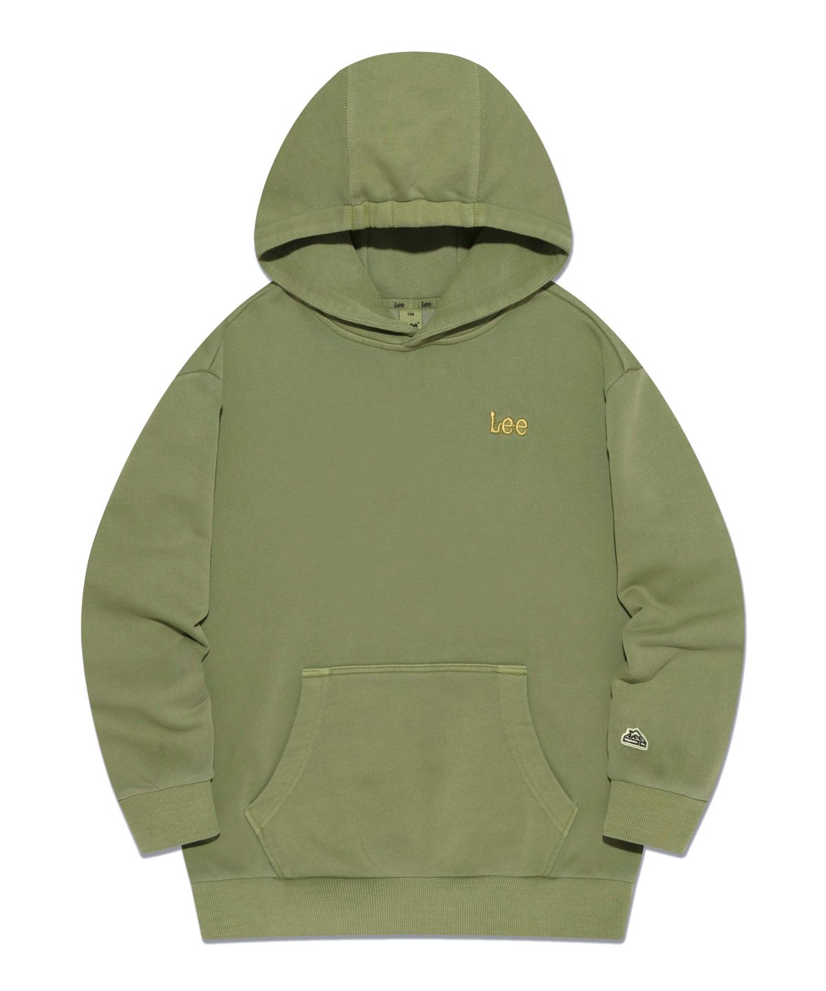 리 키즈(LEE KIDS) 피그먼트 루즈핏 후드 티셔츠 그린 LK2403HD02GN