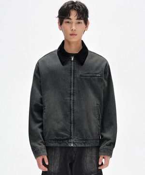 Denim Work Jacket DCJK003DKhakiA