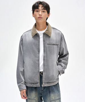 Denim Work Jacket DCJK003LGrayA