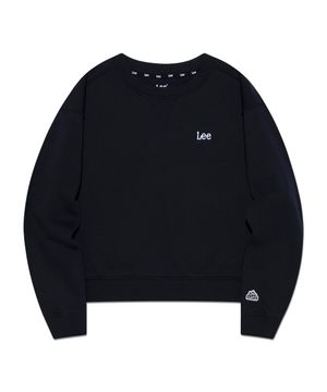 크롭 레귤러핏 스웨트셔츠 네이비 LK2403CR72NA