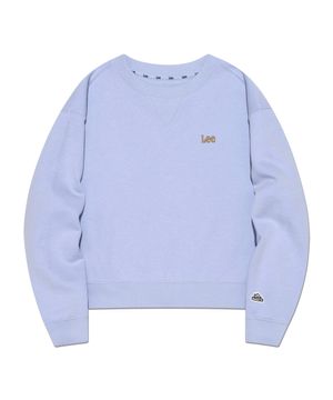 크롭 레귤러핏 스웨트셔츠 퍼플 LK2403CR72PU