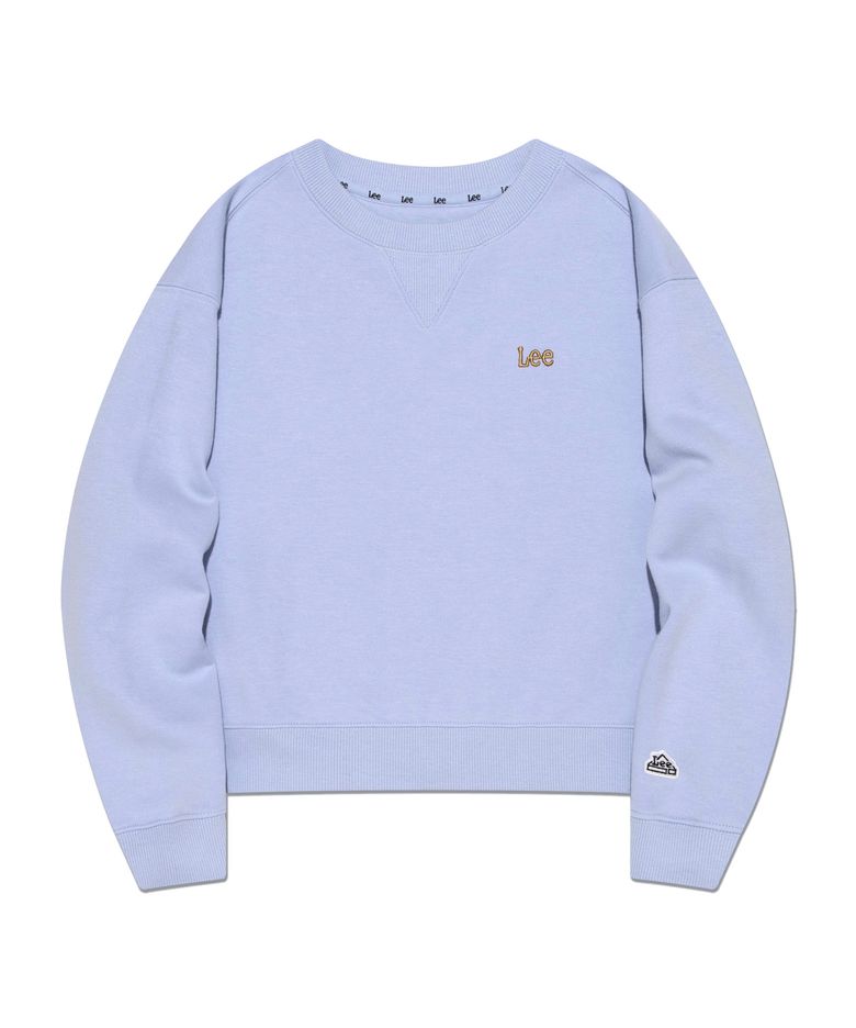 크롭 레귤러핏 스웨트셔츠 퍼플 LK2403CR72PU
