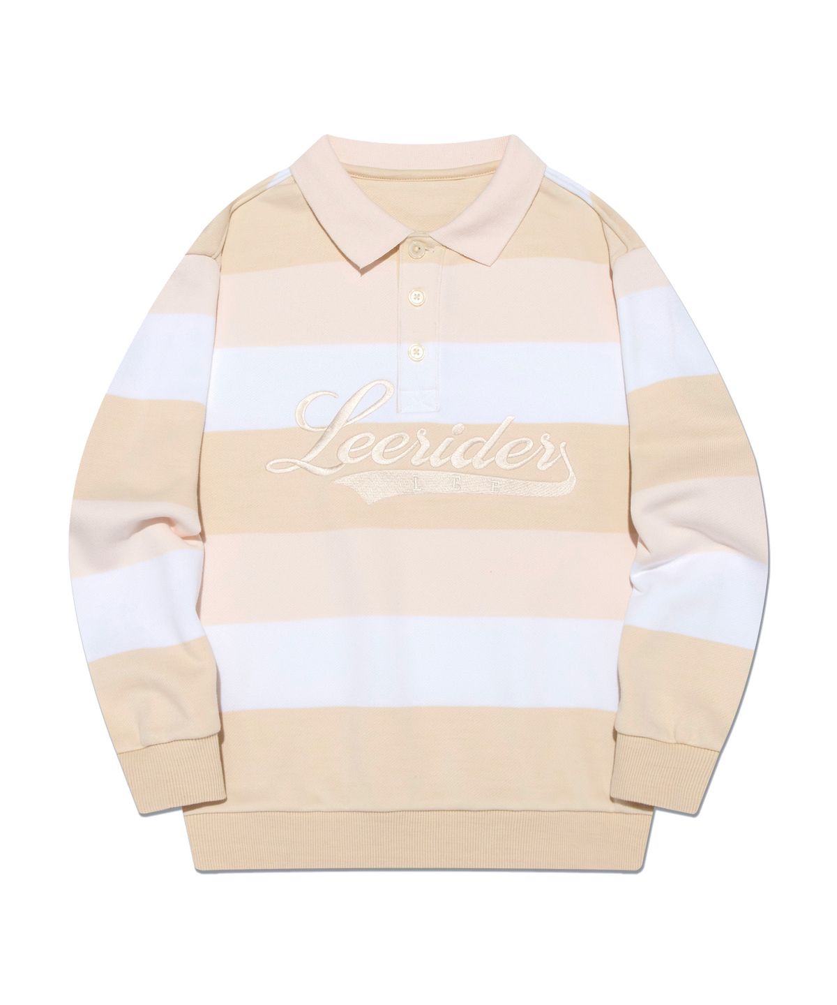 리 키즈(LEE KIDS) 스트라이프 레귤러핏 스웨트셔츠 베이지 LK2403CR40BE