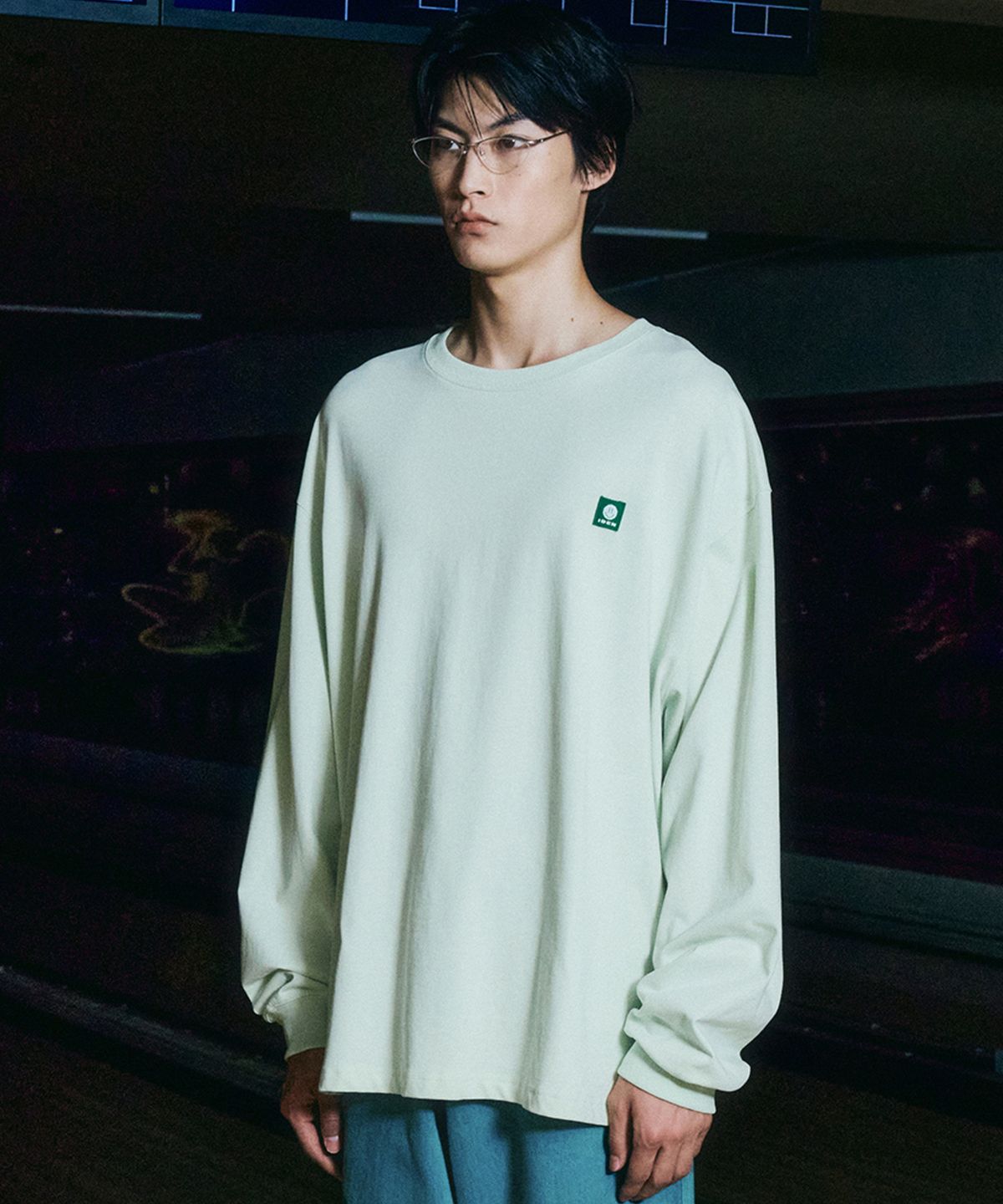 더 아이덴티티 프로젝트(THE IDENTITY PROJECT) [콜라보] PANIC PIZZA long sleeve [lime]