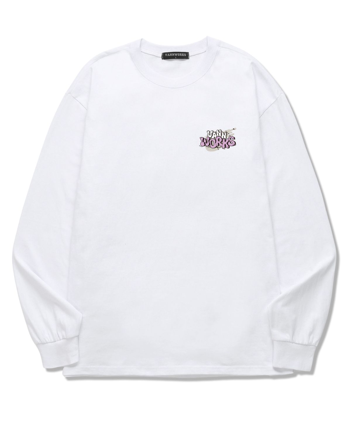 밴웍스(VANNWORKS) Gravity small Logo 롱슬리브 (VLS0065) 화이트