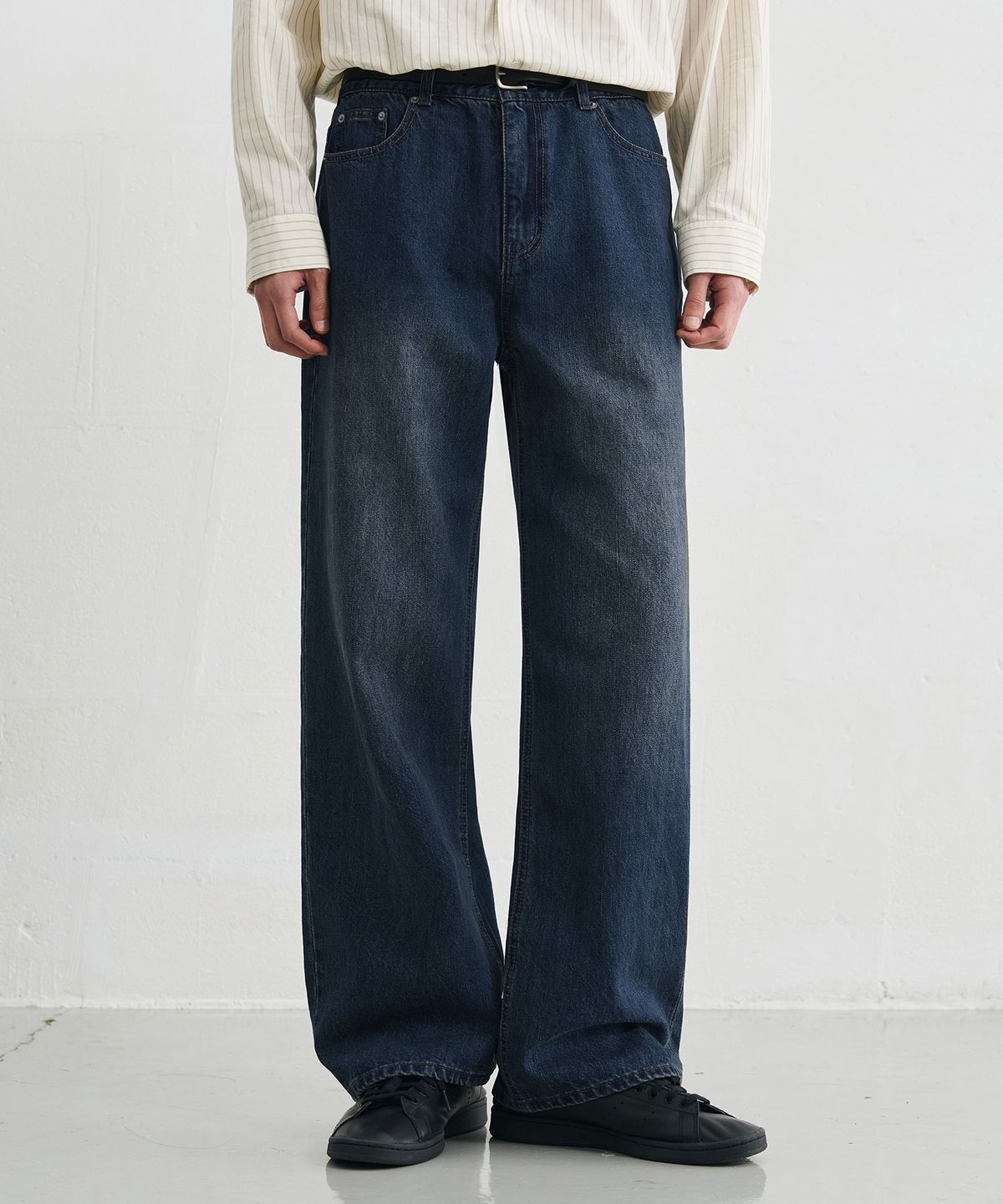 드로우핏(DRAW FIT) 유주얼 세미 와이드 데님 팬츠 [VINTAGE BLUE]