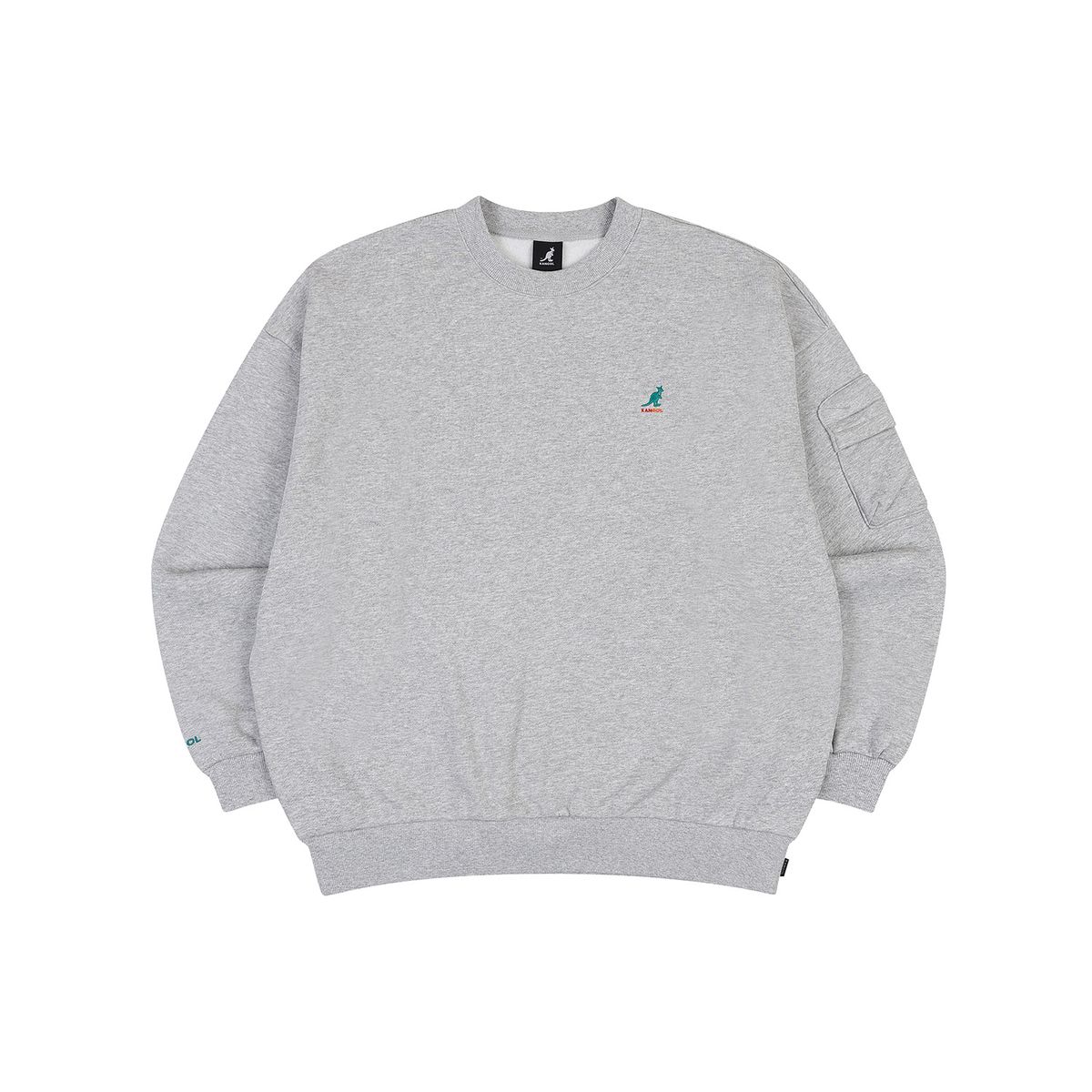 캉골(KANGOL) KNGL 포켓 스웨트셔츠 1755 멜란지 그레이