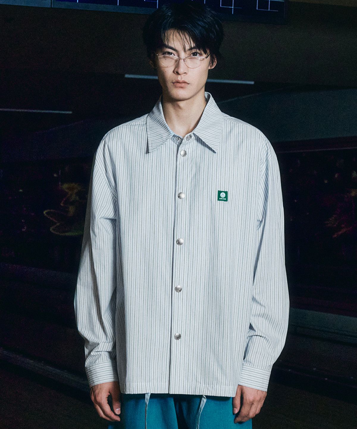 더 아이덴티티 프로젝트(THE IDENTITY PROJECT) SMILE striped shirt jacket [pastel]