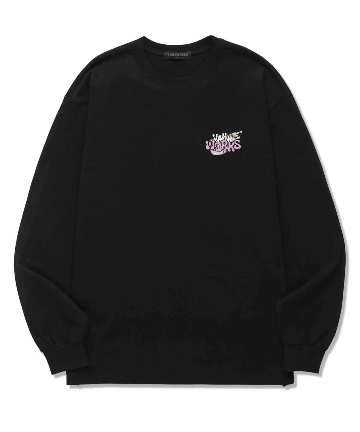 밴웍스(VANNWORKS) Gravity small Logo 롱슬리브 (VLS0065) 블랙