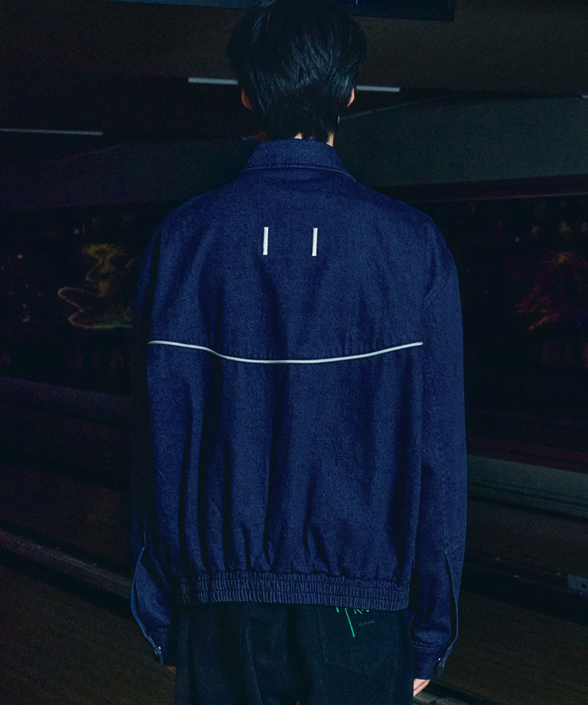 더 아이덴티티 프로젝트(THE IDENTITY PROJECT) Harrington denim jumper [legion blue]
