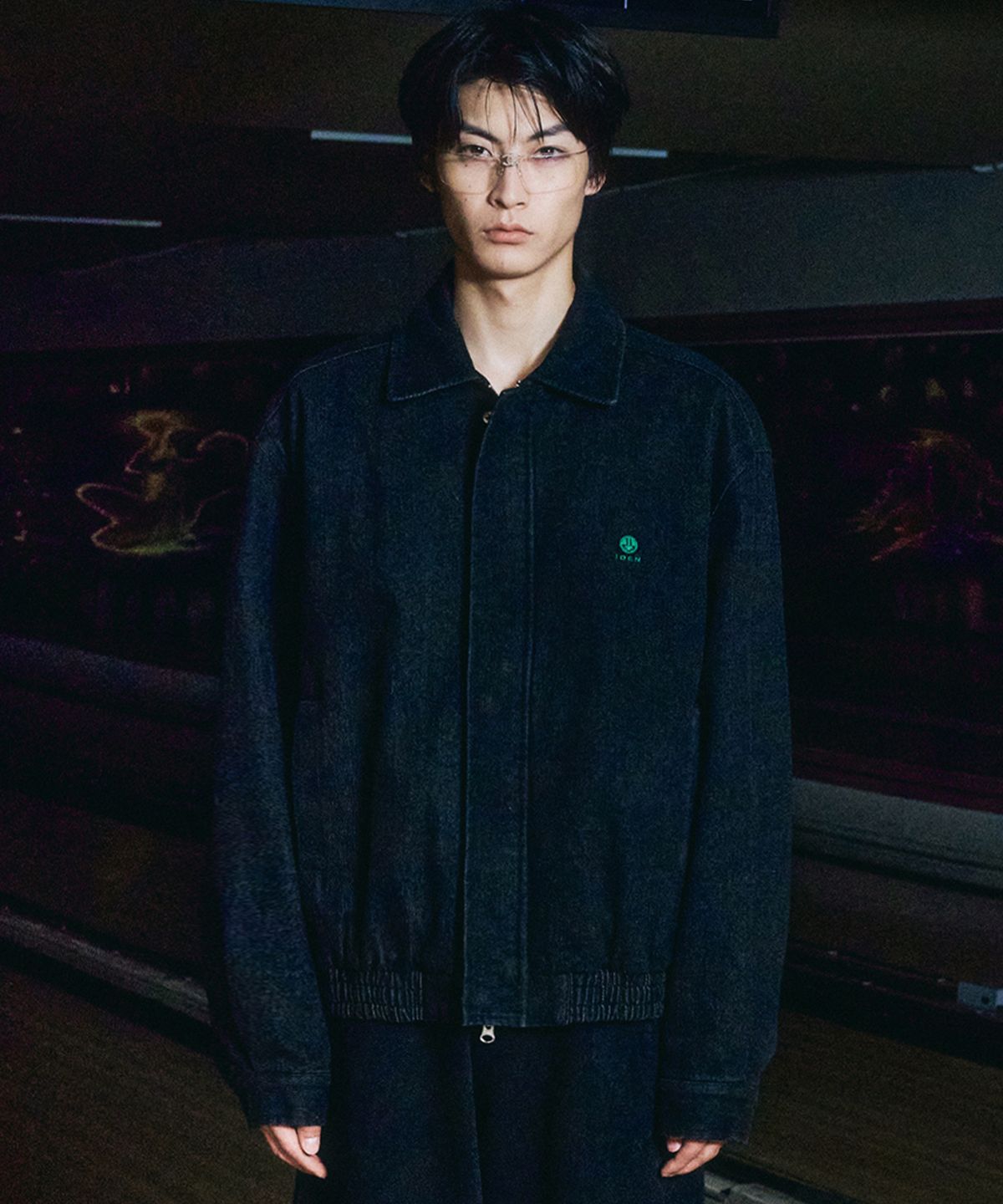 더 아이덴티티 프로젝트(THE IDENTITY PROJECT) Harrington denim jumper [asphalt black]