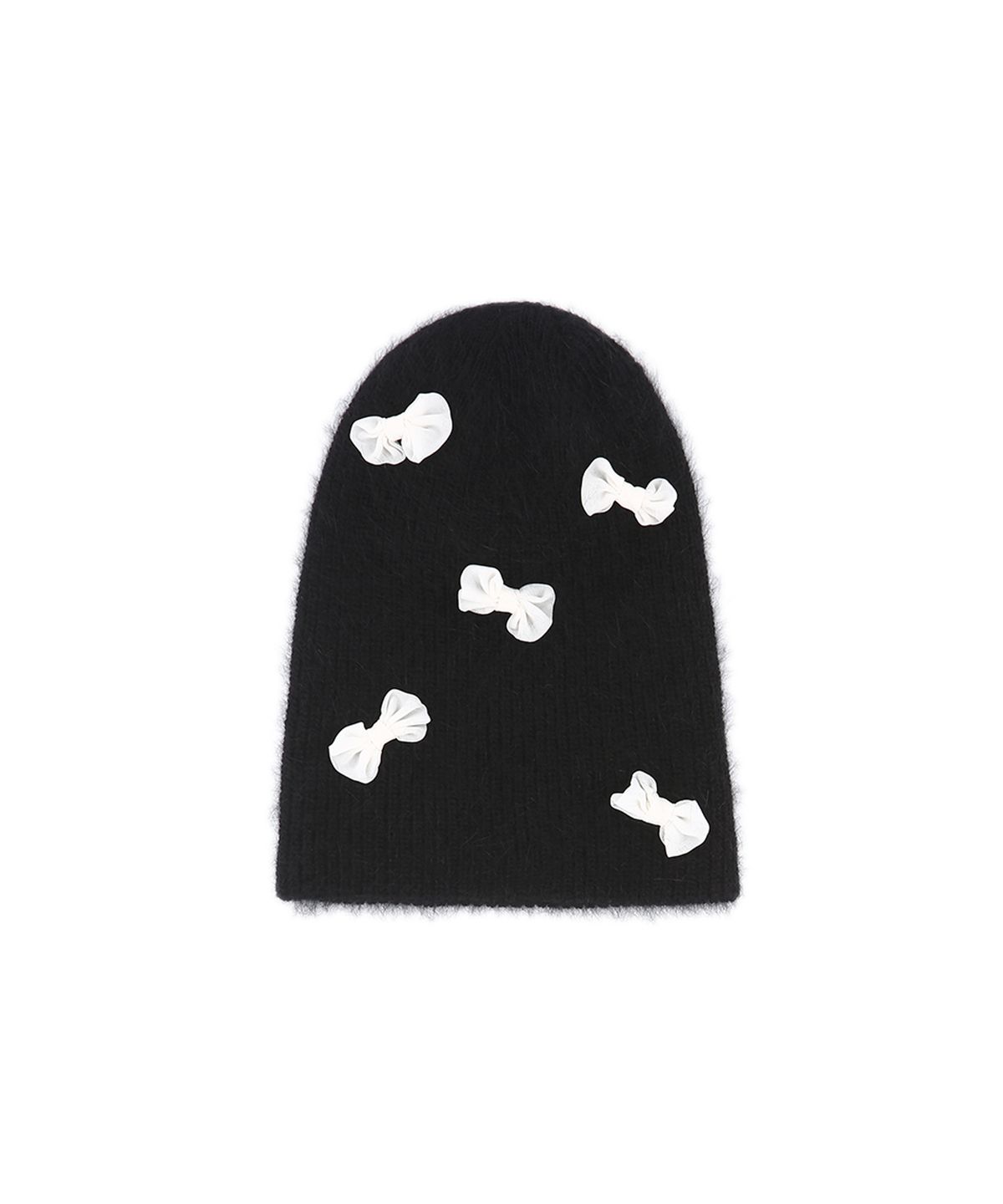 써틴먼스(13MONTH) Ribbon Mohair Beanie (BLACK)
