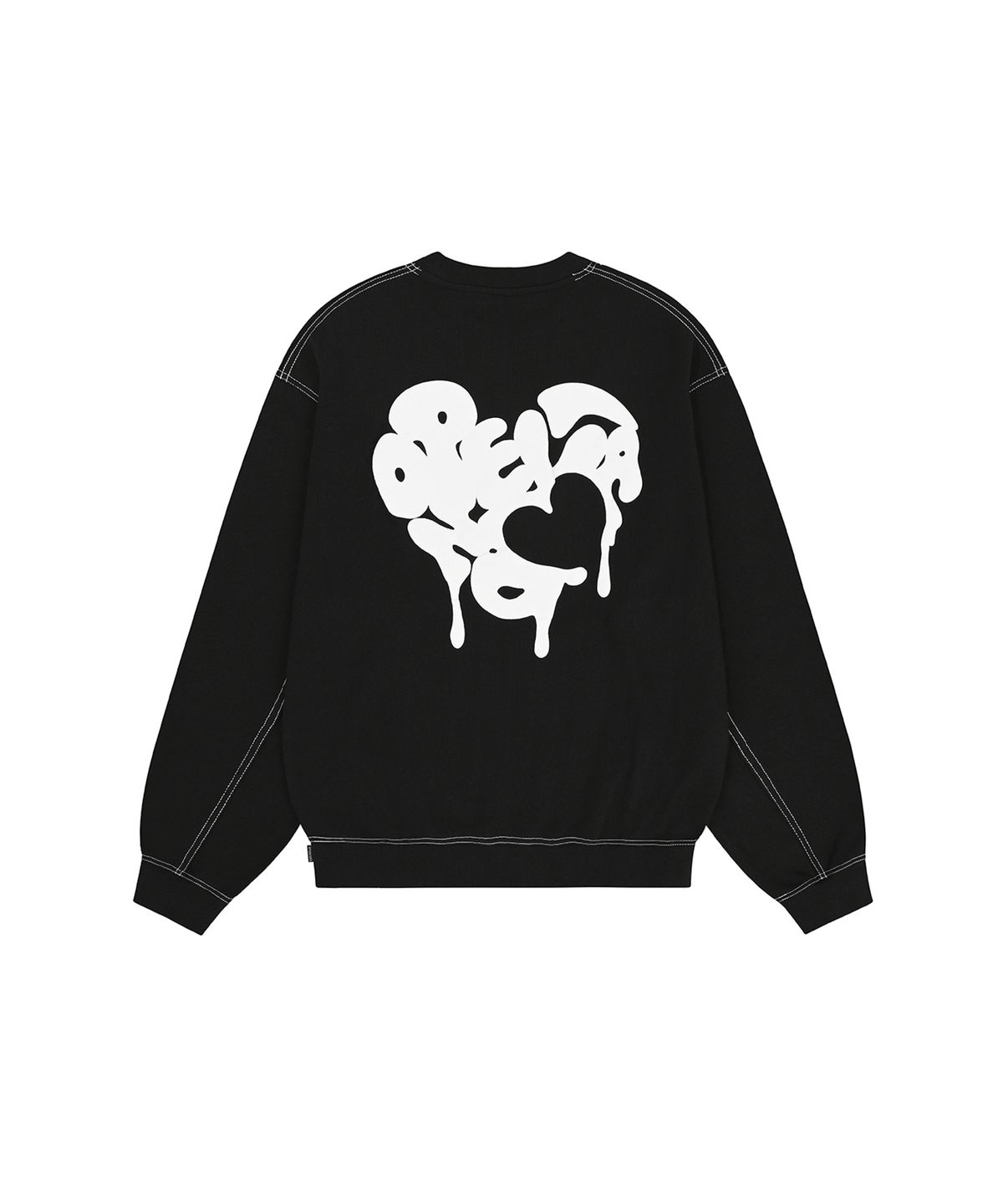 오픈야드(오와이)(OPENYARD(OY)) EMBOSS MELTING HEART MTM - BLACK