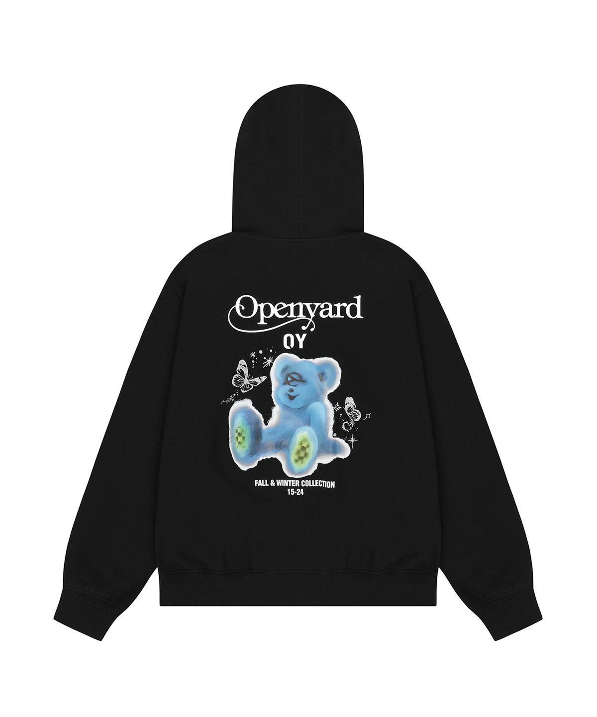 오픈야드(오와이)(OPENYARD(OY)) DREAMY ODOLLY HOODIE - BLACK