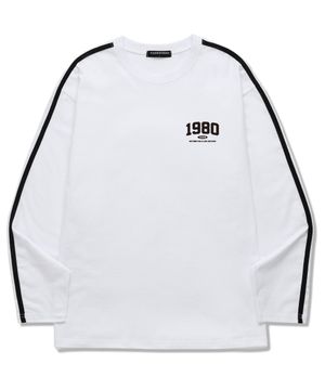 MINI 1980  소매 테잎 롱슬리브 (VLS0066) 화이트