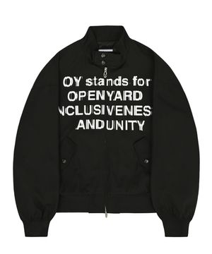 SENSE HARRINGTON JACKET - BLACK