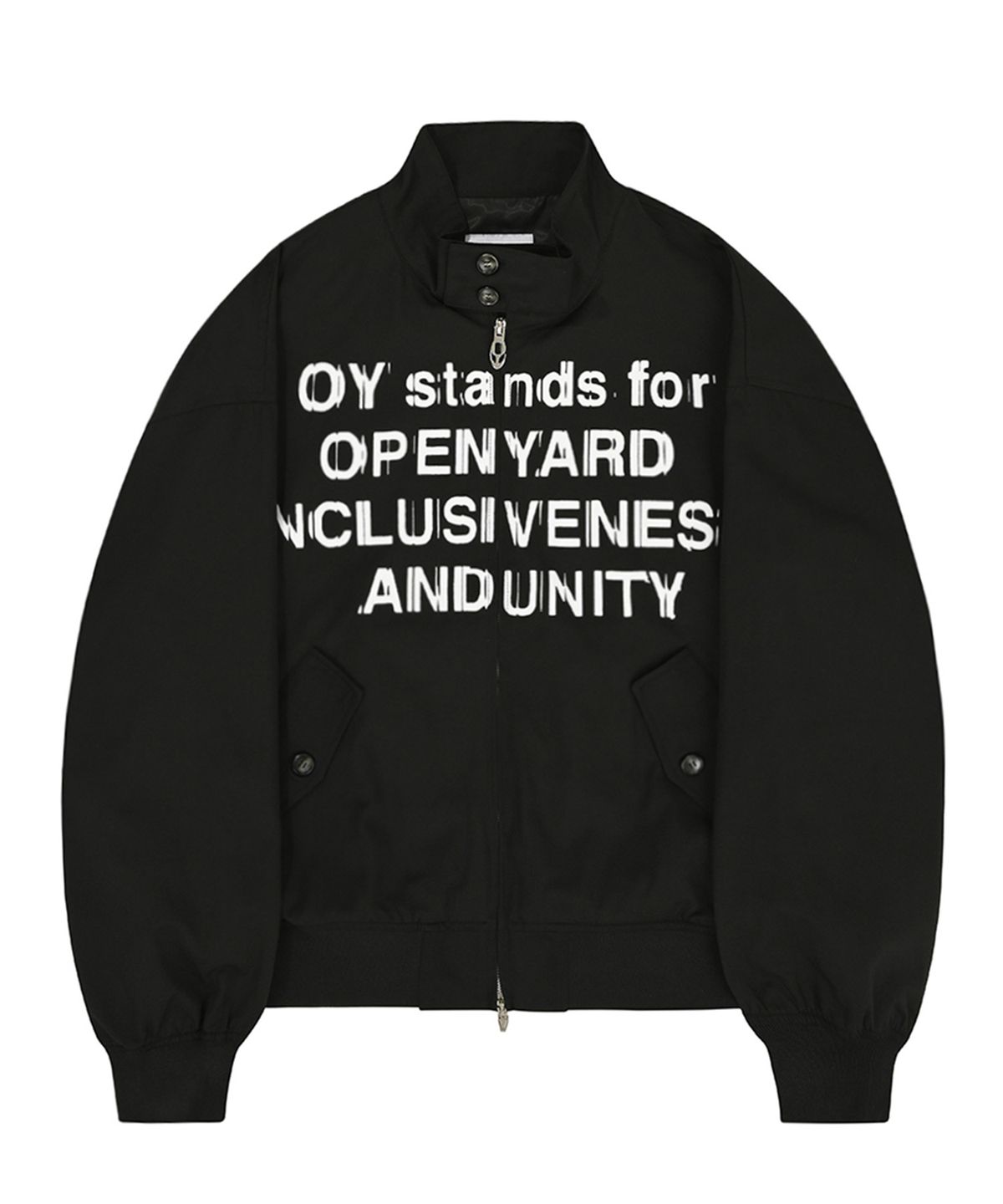 오픈야드(오와이)(OPENYARD(OY)) SENSE HARRINGTON JACKET - BLACK
