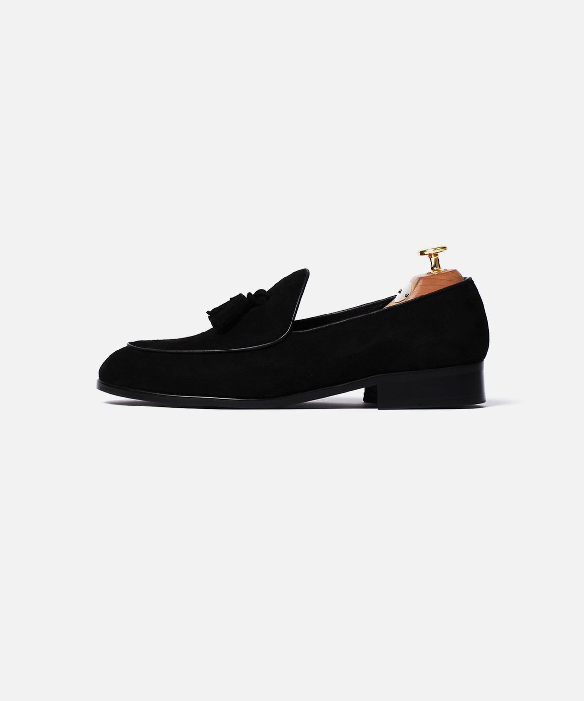 커스텀무드(CUSTOMMOOD) 커스텀무드 스웨이드 테슬로퍼(black)