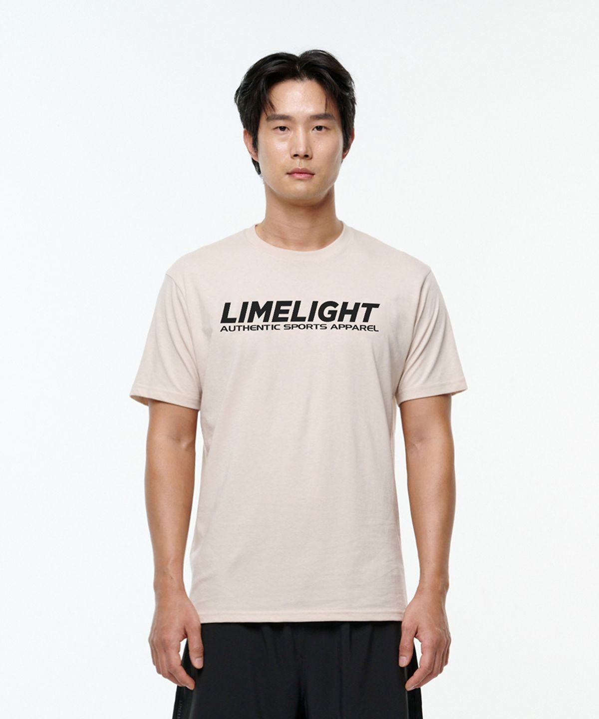 라임라잇 어패럴(LIMELIGHT APPAREL) 라임라잇 티셔츠 (샌드/블랙)