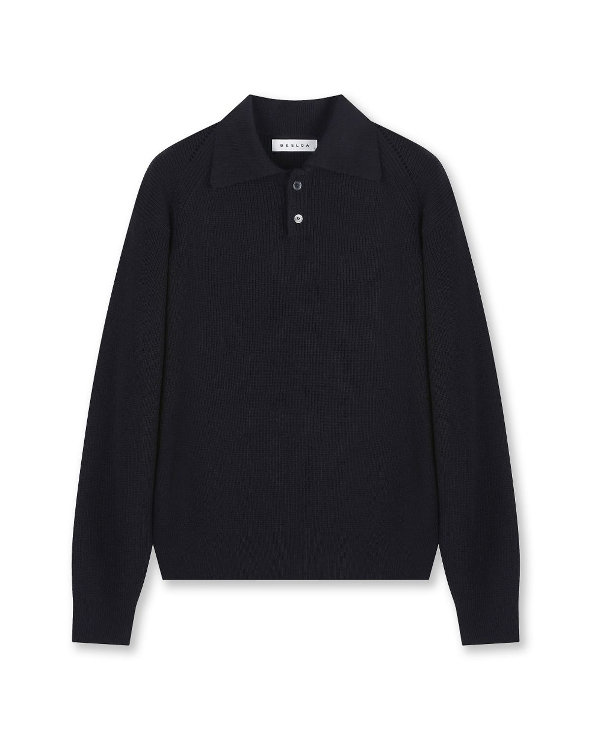 비슬로우(BESLOW) REGULAR FIT COLLAR KNIT NAVY