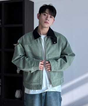 [유튜버 PICK] 빈티지 워크 자켓_카키
