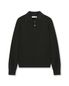 REGULAR FIT COLLAR KNIT BLACK