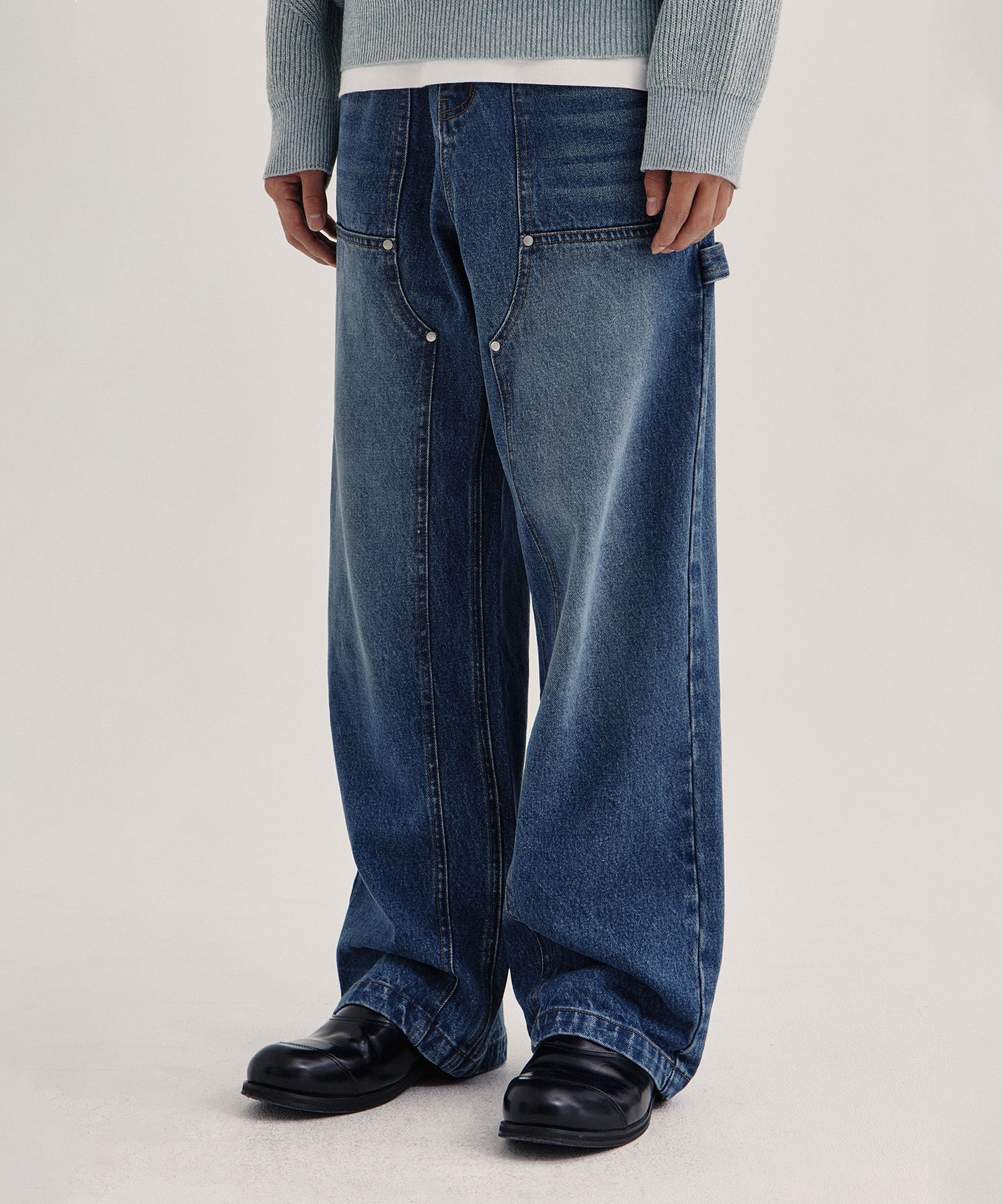 【KIIMUIR】GARMENT WASHING CARPENTER PANTS MUSINSA | KIIMUIR Garment Wash Carpenter Pants_Ecru
