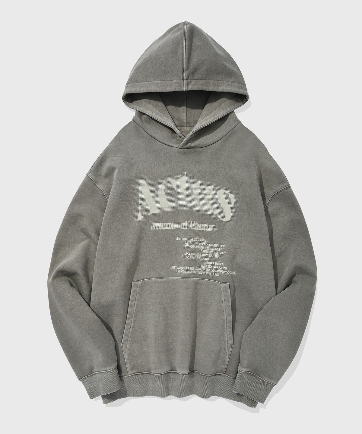 키뮤어(KIIMUIR) 피그먼트 ACTUS 후디_카키