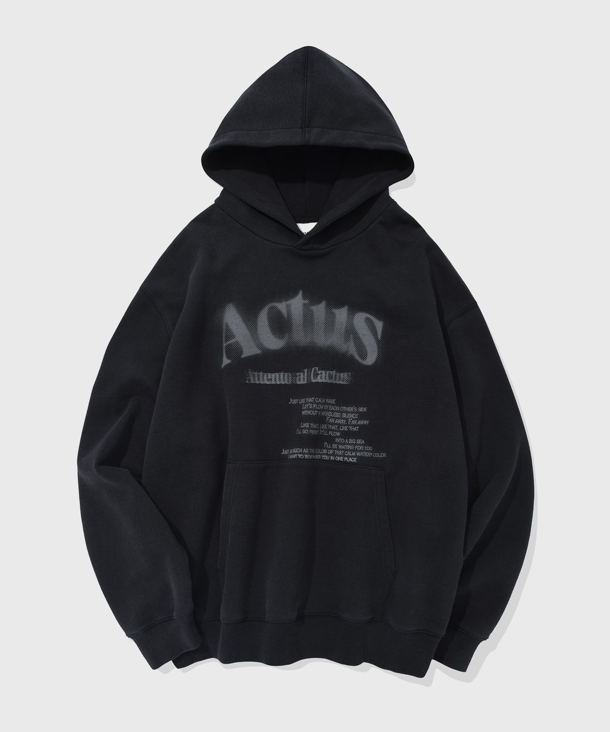키뮤어(KIIMUIR) 피그먼트 ACTUS 후디_차콜