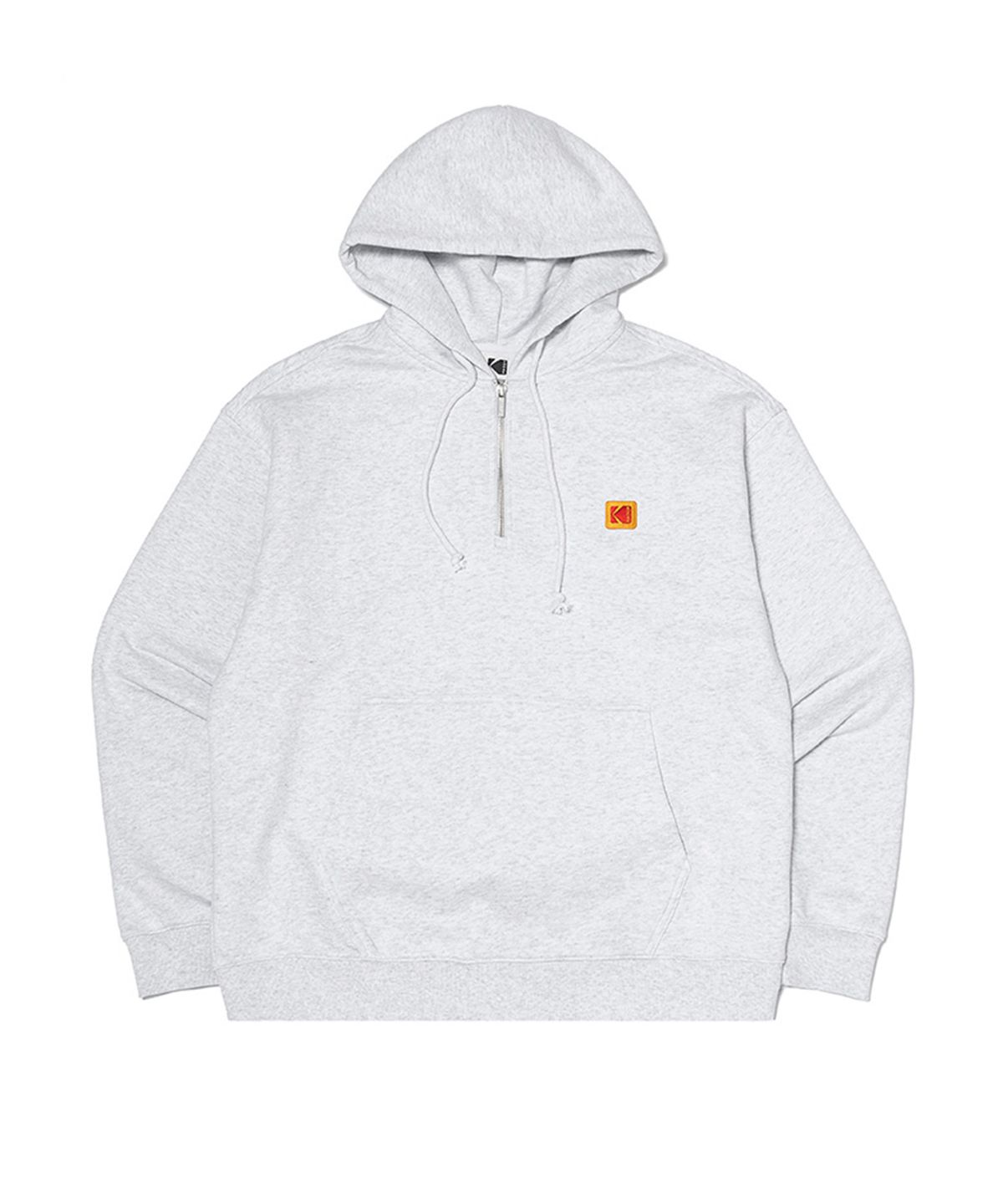 코닥(KODAK) 코다크롬 필름 그래픽 반집업 후드 WHITE MELANGE