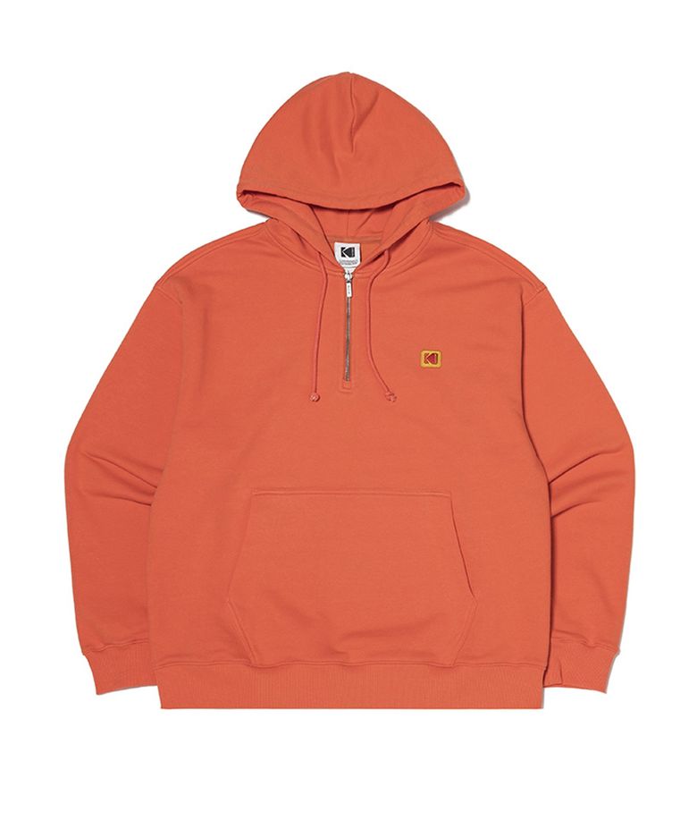 코다크롬 필름 그래픽 반집업 후드 ORANGE