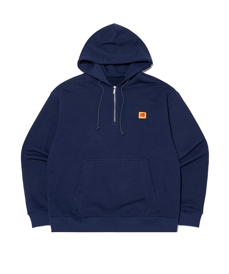 코다크롬 필름 그래픽 반집업 후드 NAVY
