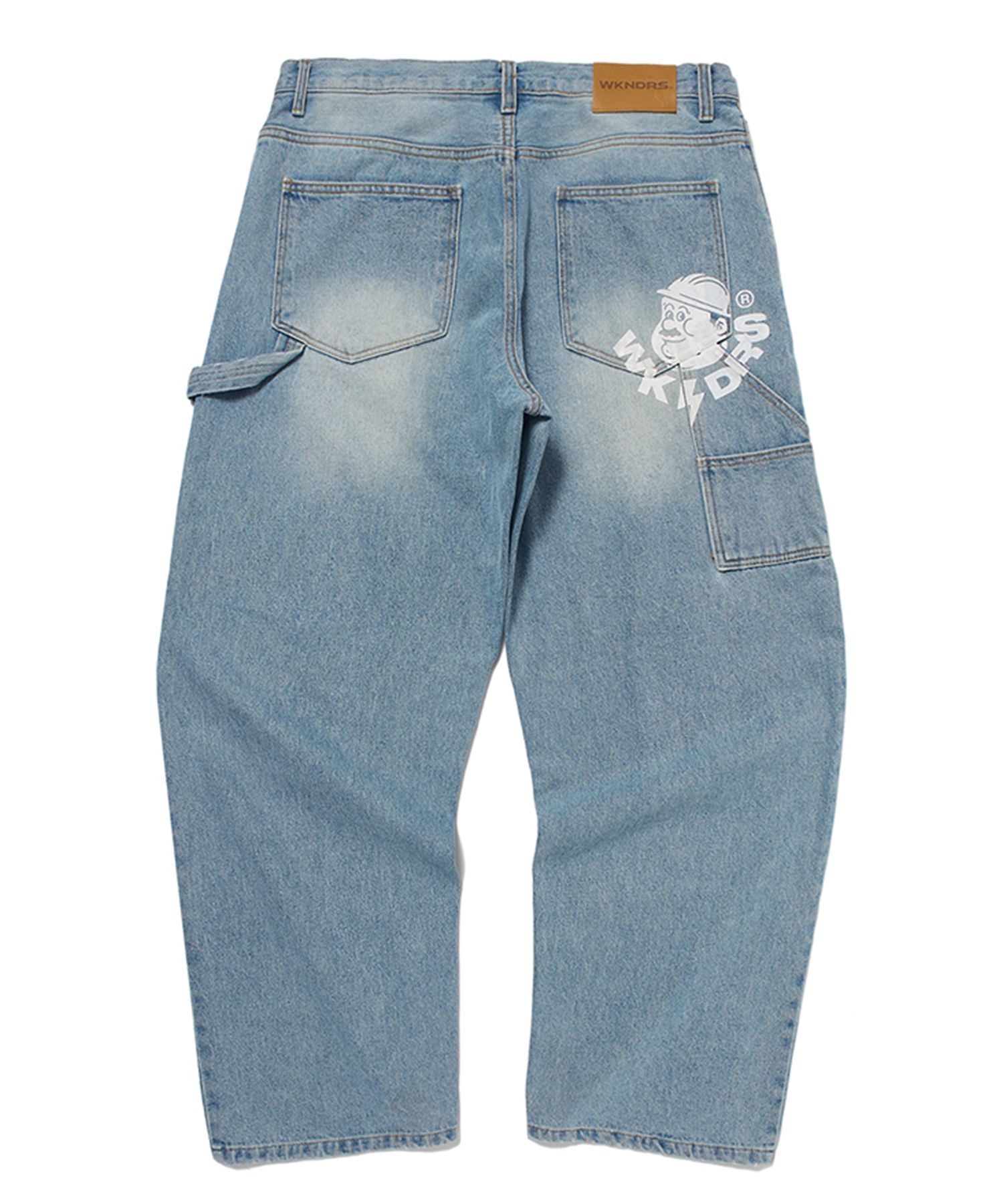 ★2023SS新作★WKNDRS★DENIM WORK PANTS MUSINSA | WKNDRS WORKER PANTS (L.DENIM)