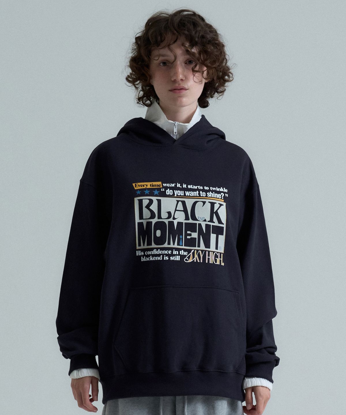 캑터스도넛마켓(CACTUSDONUTMARKET) Moment Hoodie - Navy