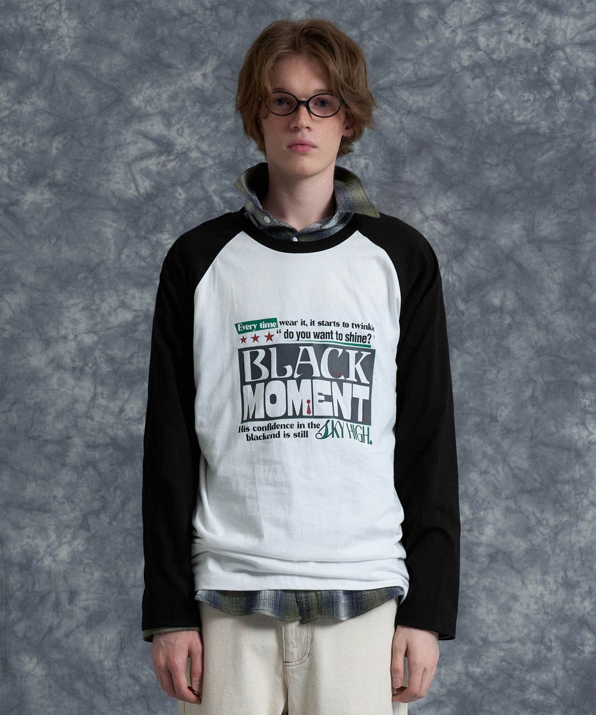 캑터스도넛마켓(CACTUSDONUTMARKET) Moment Raglan LS Tee - White