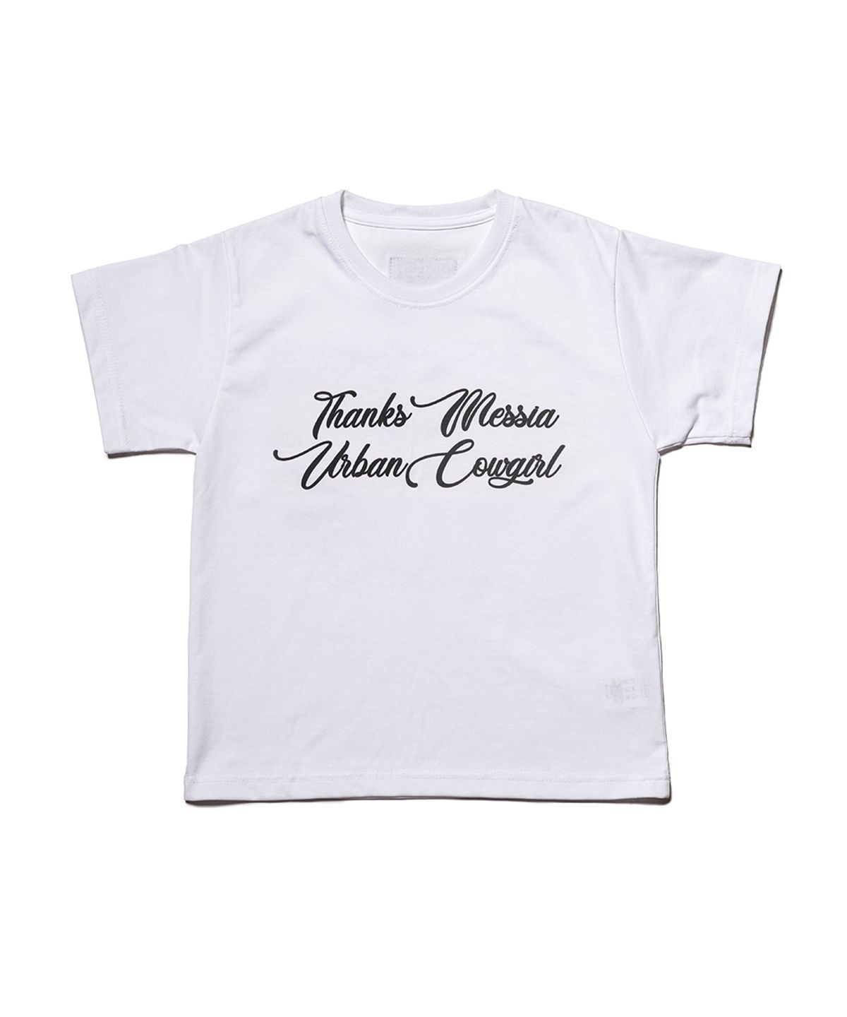 땡스메시아(THANKS MESSIA) URBAN COWGIRL CROP TSHIRT-WHITE