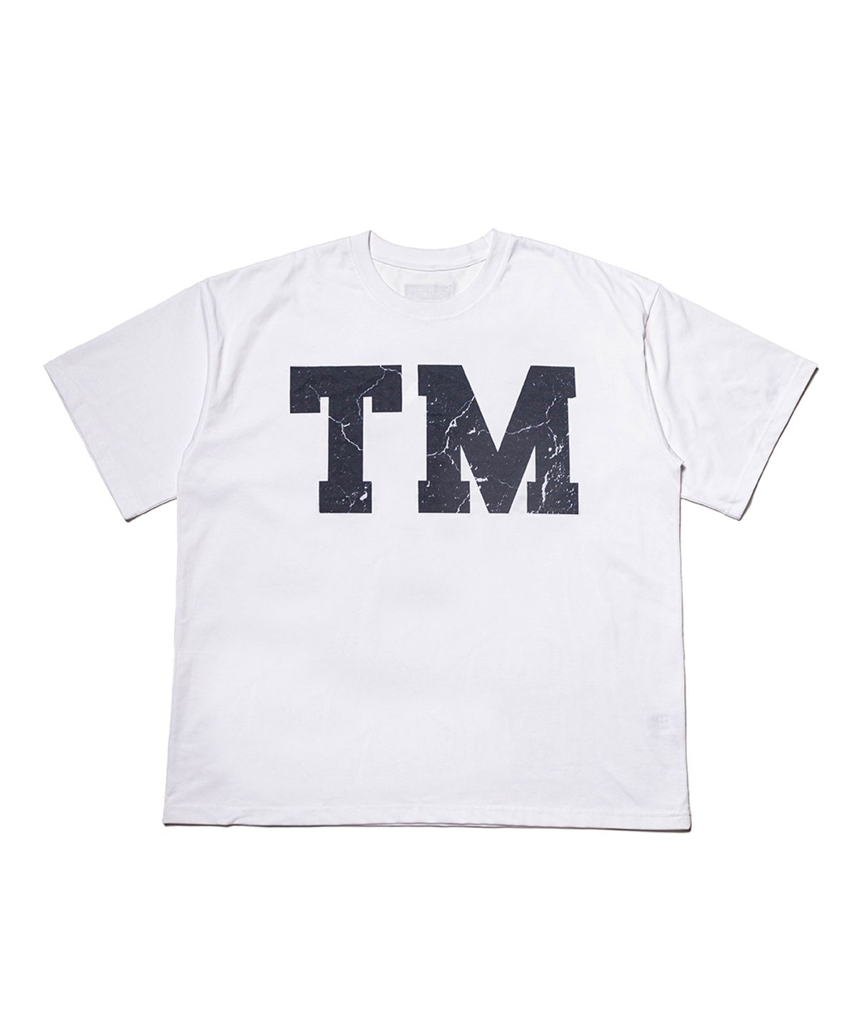 땡스메시아(THANKS MESSIA) TM CRACK TSHIRT-BLUE