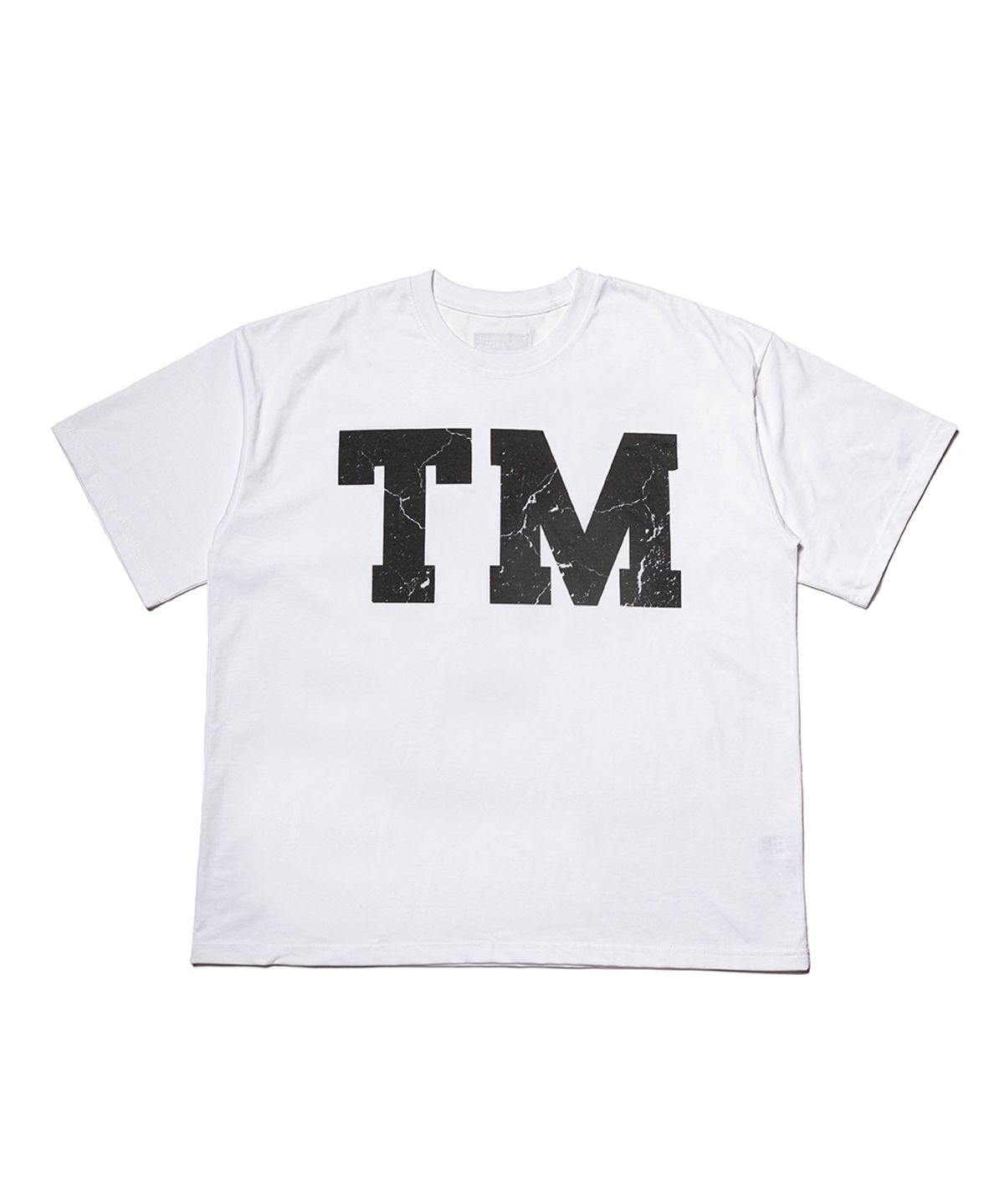 땡스메시아(THANKS MESSIA) TM CRACK TSHIRT-WHITE