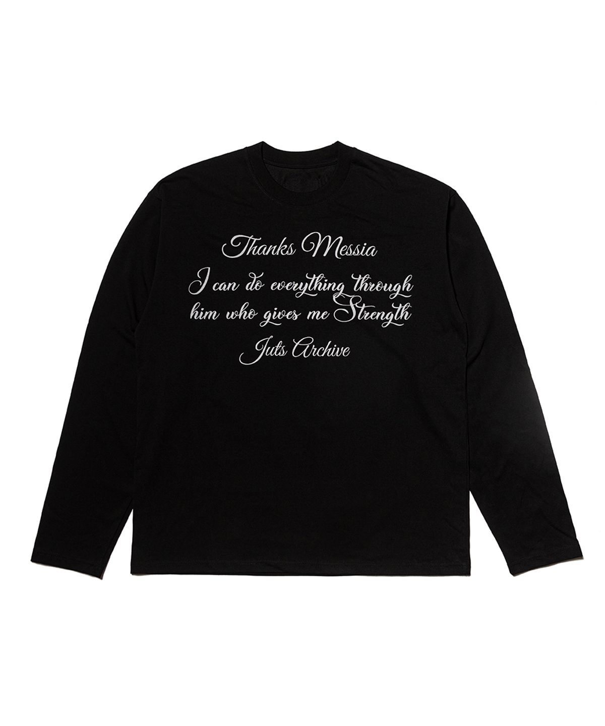 땡스메시아(THANKS MESSIA) PHILIPPIANS LONG SLEEVE-BLACK