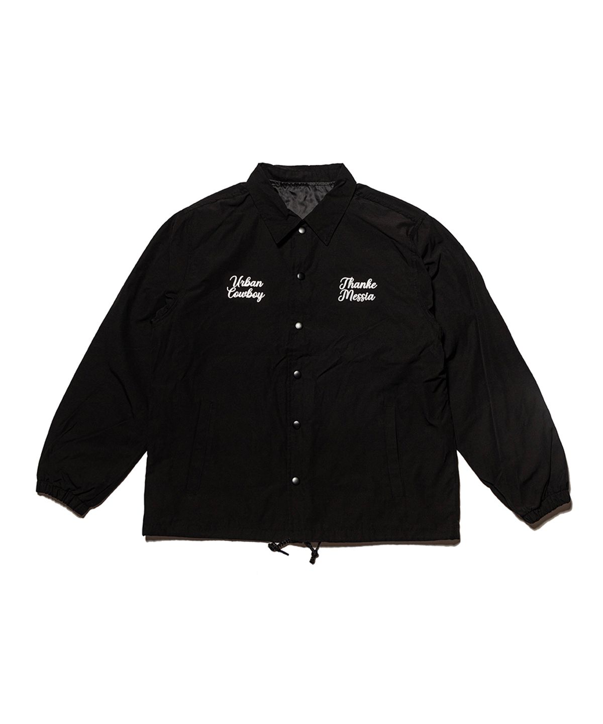 땡스메시아(THANKS MESSIA) SOUTH COAST COACH JACKET-BLACK