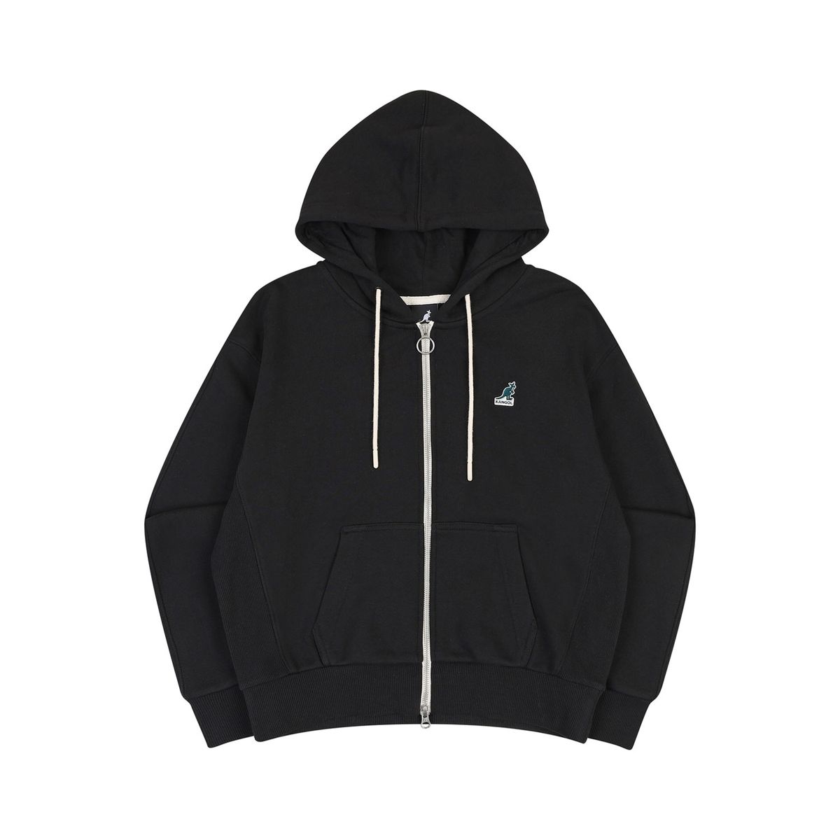 캉골(KANGOL) 우먼스 클래식 로고 집업 5135 블랙