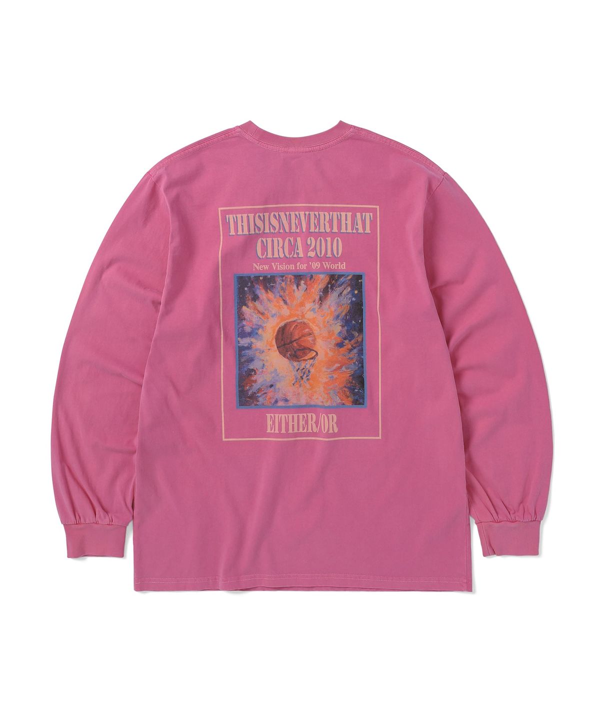 디스이즈네버댓(THISISNEVERTHAT) Basketball Hoop L/S Tee Taffy