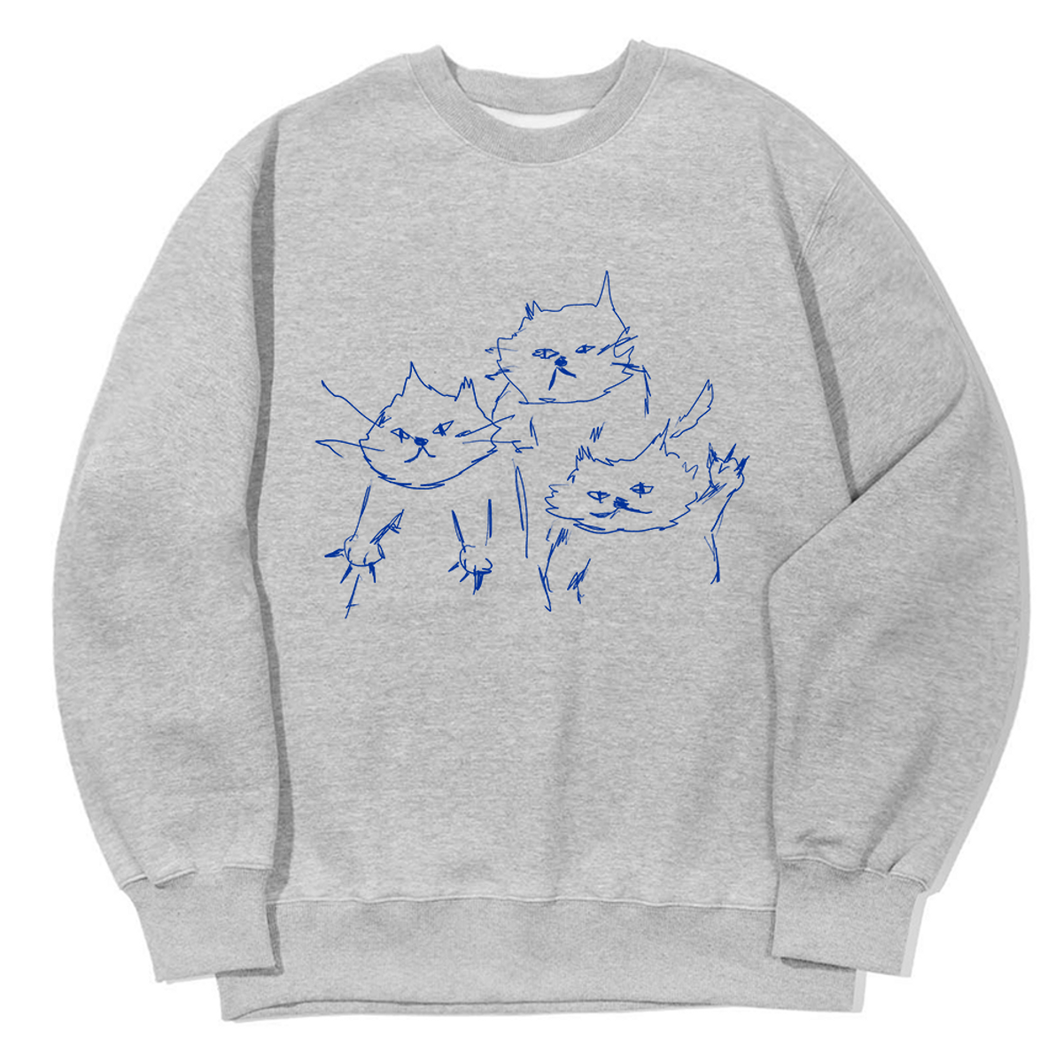 어썸어스(AWESOMEUS) NIMBLE THREE CATS SWEAT SHIRTS_3 COLOR