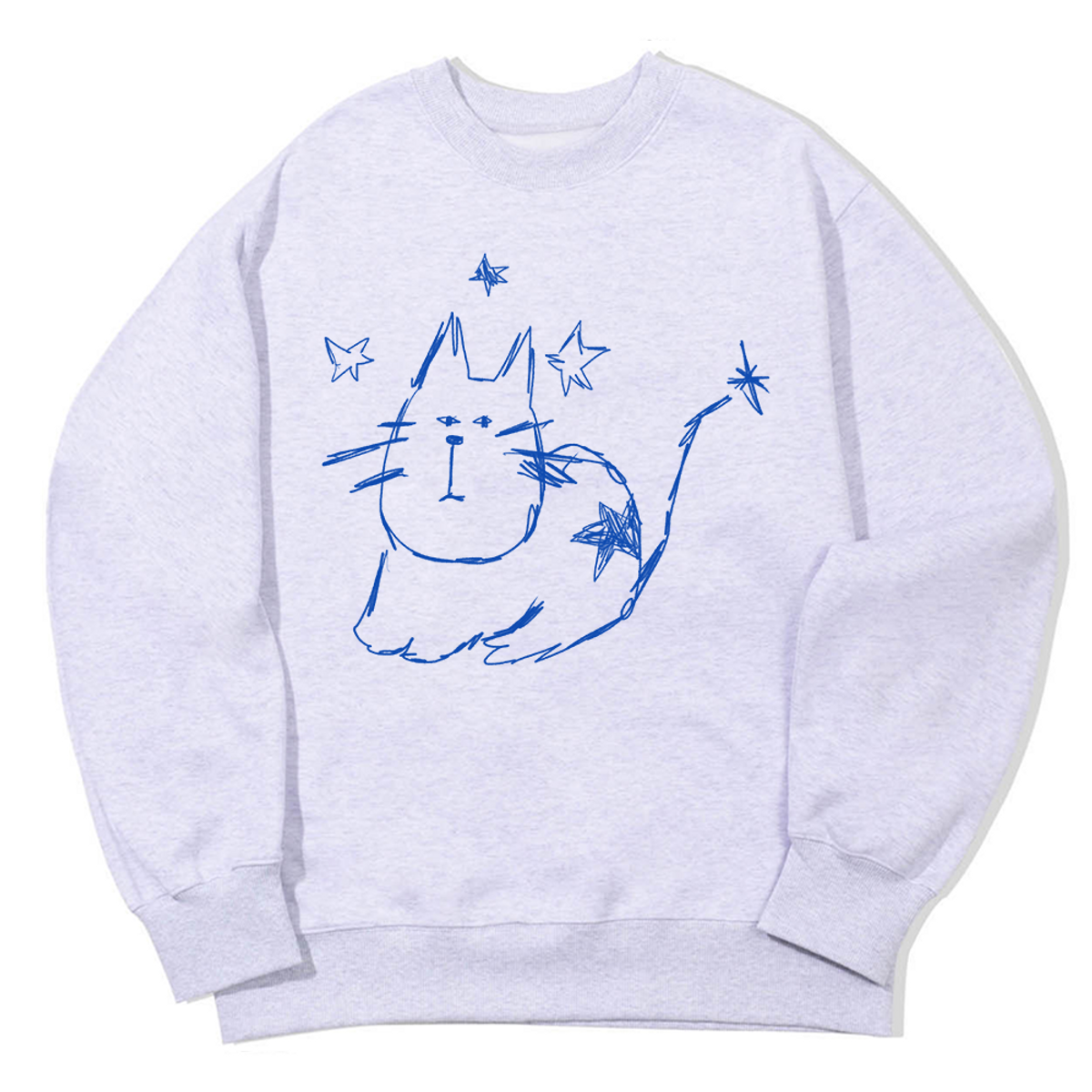 어썸어스(AWESOMEUS) LANGUID CAT SWEAT SHIRTS_3 COLOR