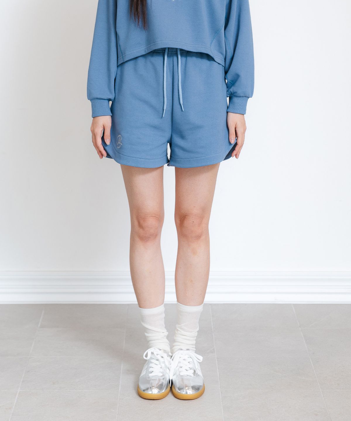 바켄(BAKKEN) Signature Logo 스웨트 쇼츠 BK2998_블루