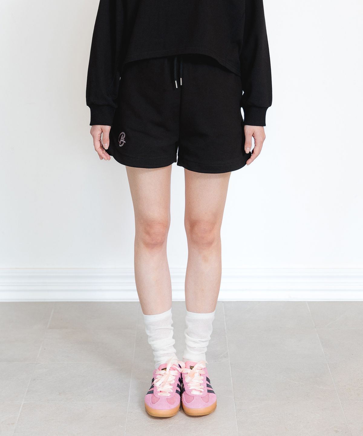 바켄(BAKKEN) Signature Logo 스웨트 쇼츠 BK2998_블랙