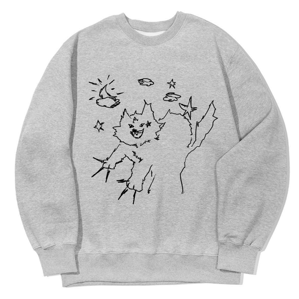 어썸어스(AWESOMEUS) CAT MONSTER SWEAT SHIRTS_3 COLOR