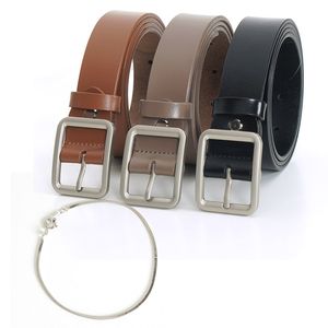 [Set] 소가죽 남성 수동 슬림 벨트 +실버팔찌(MFB204+MFJBM20)