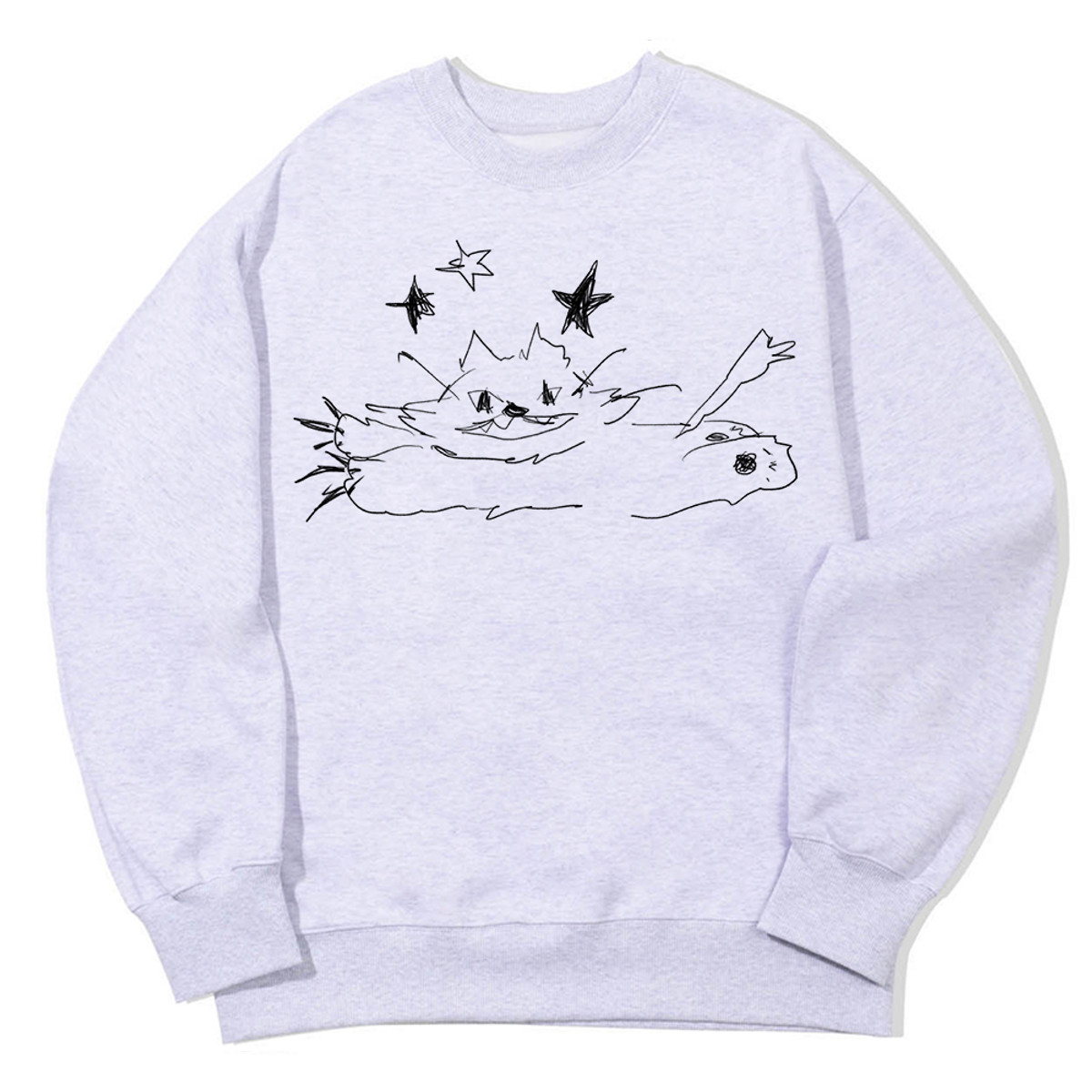 어썸어스(AWESOMEUS) LONG CAR AND STAR SWEAT SHIRTS_3 COLOR