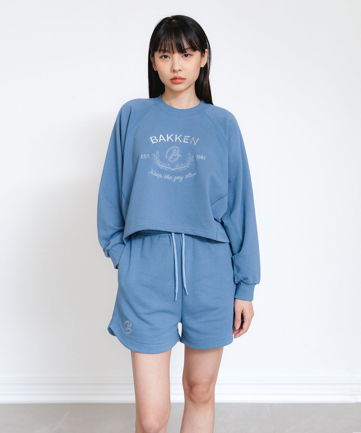 바켄(BAKKEN) Signature Logo 스웨트 셋업 BK4998_2998_블루